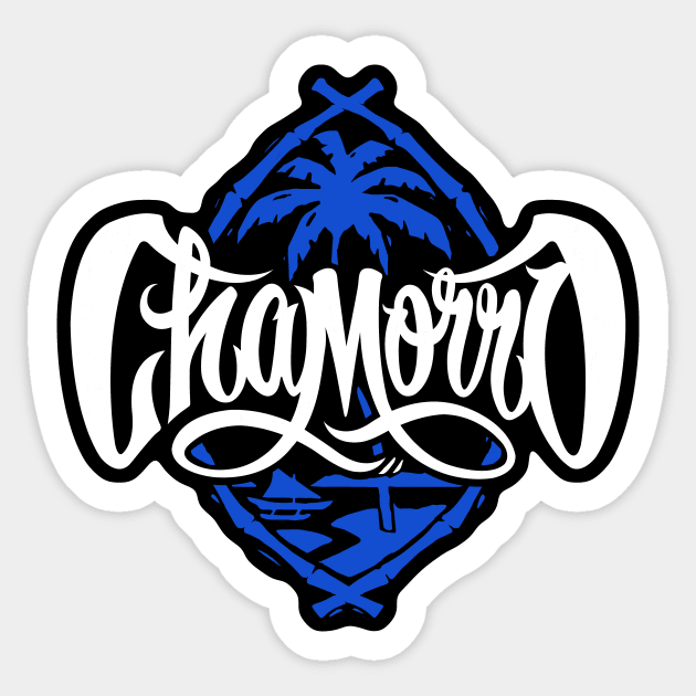 Chamorro Blue Decal Sticker by THE LOCAL FABRIC